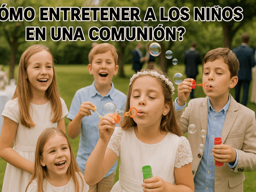 ¿Cómo entretener a los niños en una comunión?