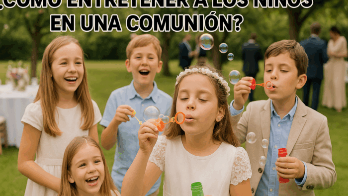¿Cómo entretener a los niños en una comunión?
