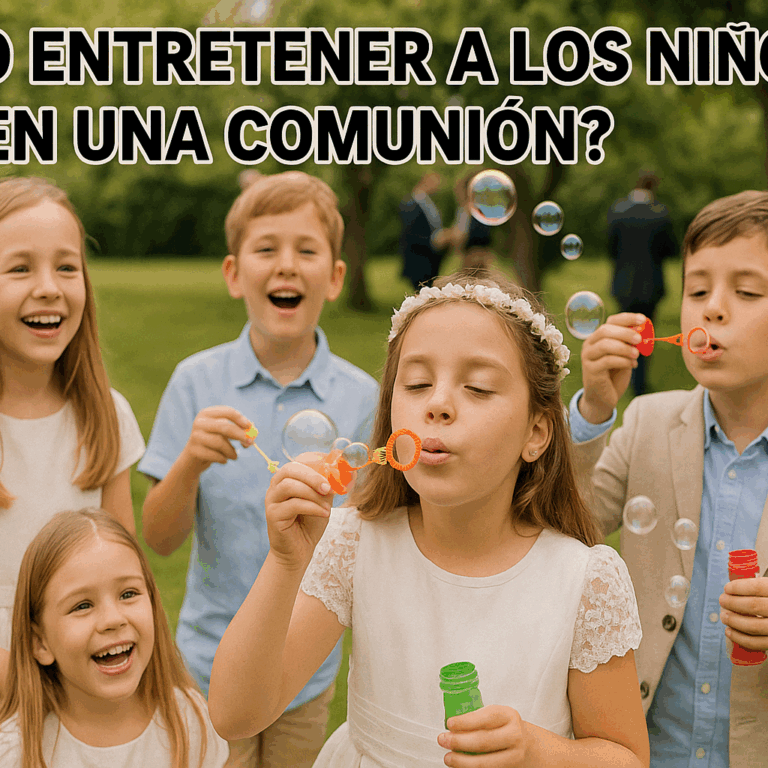 ¿Cómo entretener a los niños en una comunión?